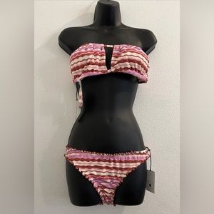 NWT Size M 8-10 Shade & Shore Purple Bikini